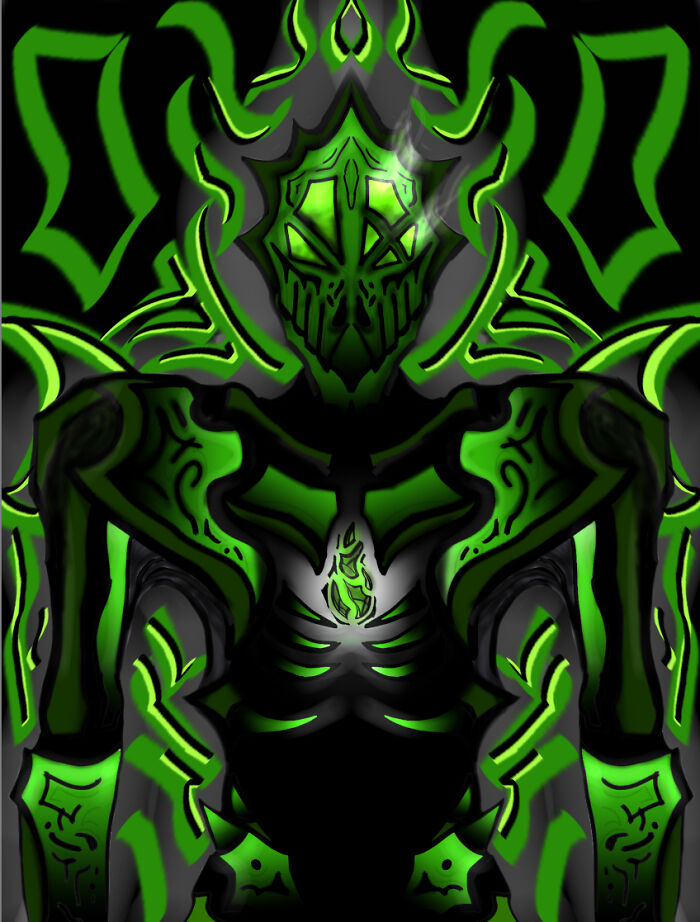 (The Green Soul) I Like To Use Mirror Drawing With Multiple Layers