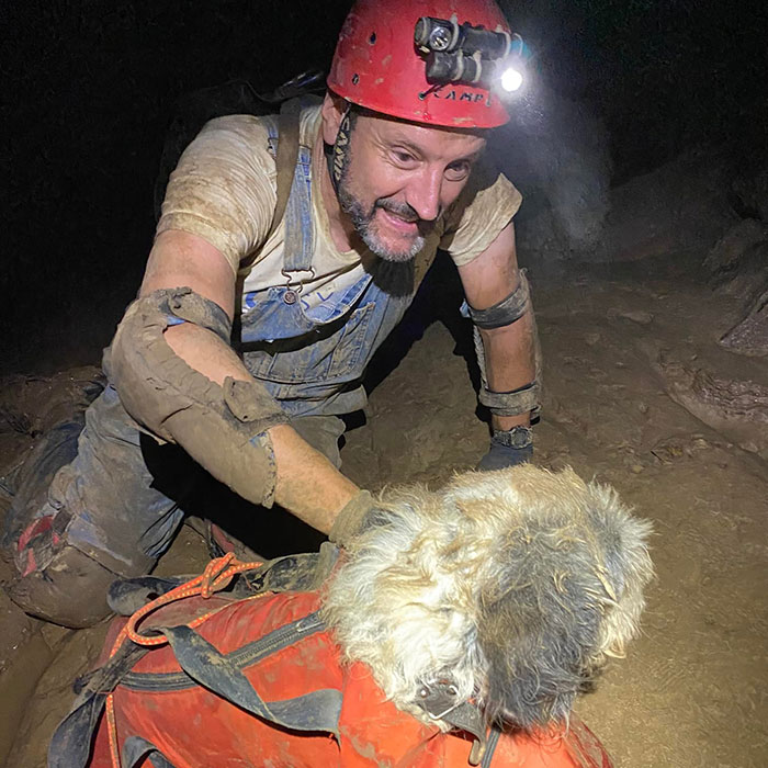 Poodle Reunites With Owner 2 Months After Disappearing As Cavers Find Her 500 Feet Underground