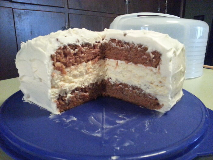 Carrot Cake, Cheesecake With Cream Cheese Frosting