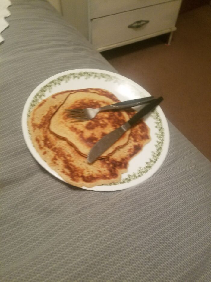 Not Me, My 12 Yr Son. Breakfast In Bed For Mother's Day