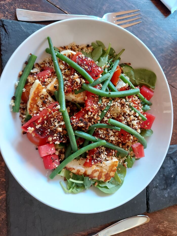 Ok One More. Griddled Watermelon And Halloumi Salad