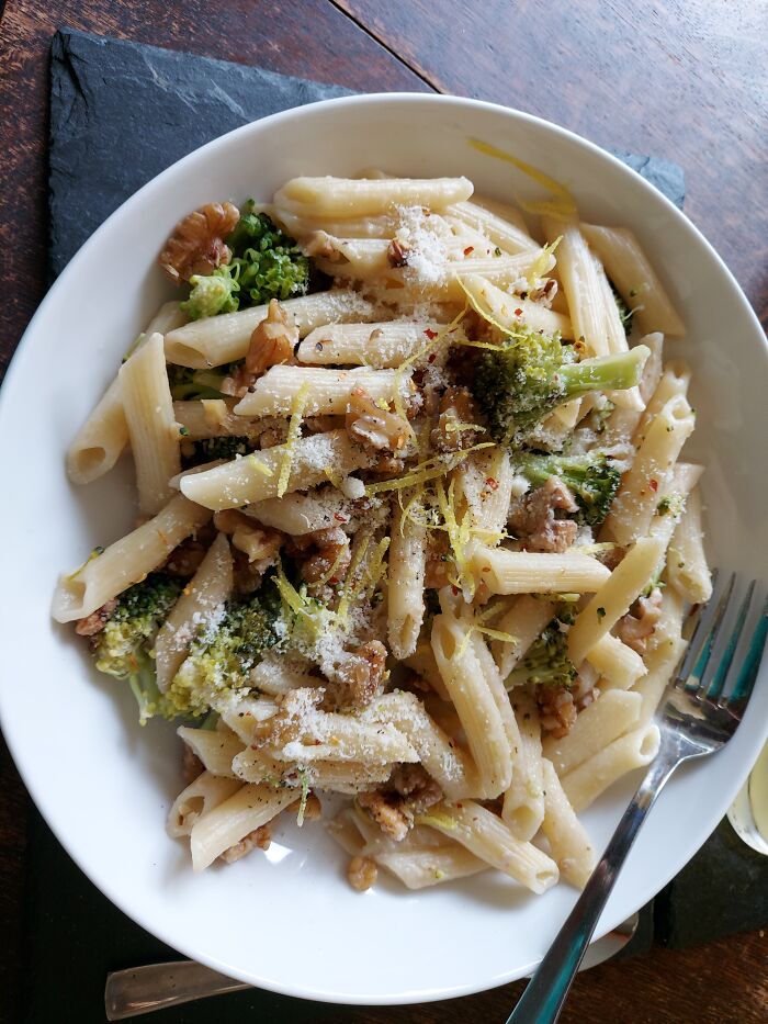 Couldn't Choose Just One - Here's My Broccoli And Lemon Pasta With Walnuts