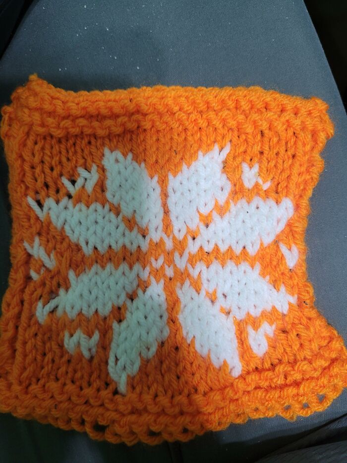 A Blanket Using A Bunch Of These. I Only Have Two Done So Far, But It Doesn't Have To Be Ready Til Christmas