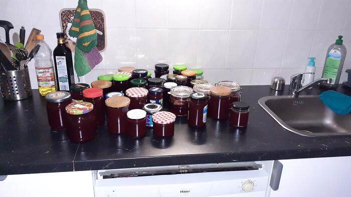 Turned 5kg Of Blackberries And 5kg Of Plums Into Delicious Jam
