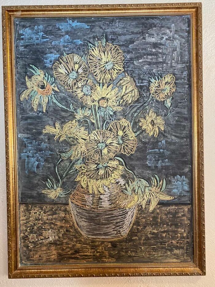 Chalk Art! (Recreated Van Gogh's Sunflowers!