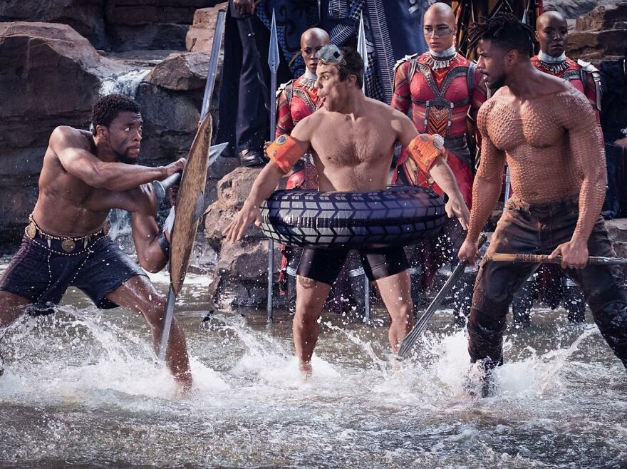 Chadwick Boseman And Michael B. Jordan