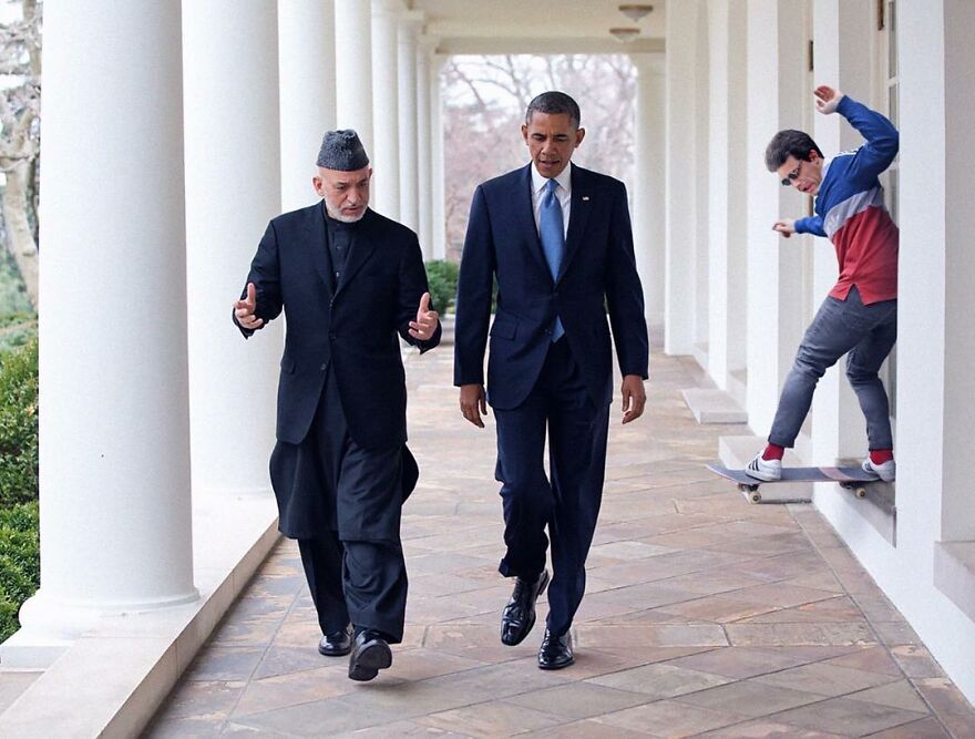 Hamid Karzai And Barrack Obama