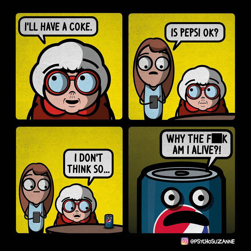 Meet The Illustrations Of Psycho Suzanne, A Grandma Like No Other (31 New Pics)