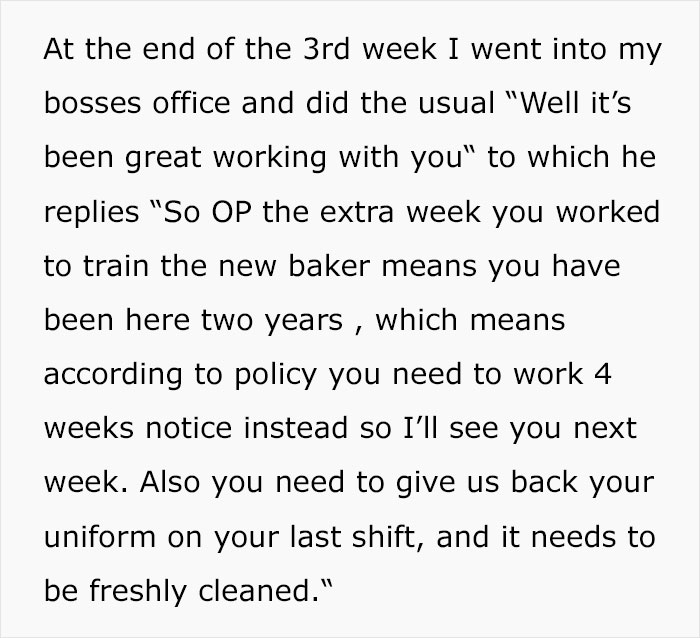 Management Hopes To Con A 14-Year-Old Into Working A Few Weeks More, Guy Maliciously Complies And Outsmarts Him Management Hopes To Con A 14-Year-Old Into Working A Few Weeks More, Guy Maliciously Complies And Outsmarts Him