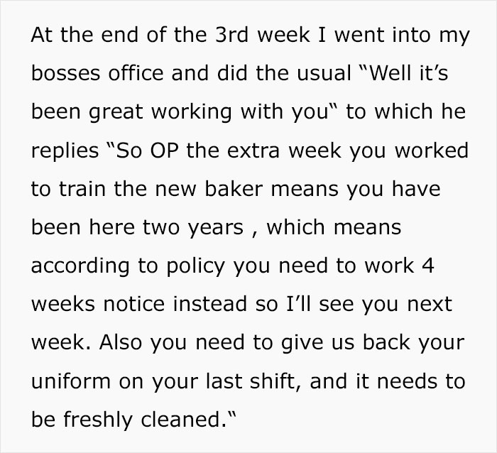 Management Hopes To Con A 14-Year-Old Into Working A Few Weeks More, Guy Maliciously Complies And Outsmarts Him