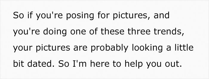Woman Calls Out "Millennial Poses" That People Need To Stop Doing For Photos Woman Calls Out "Millennial Poses" That People Need To Stop Doing For Photos