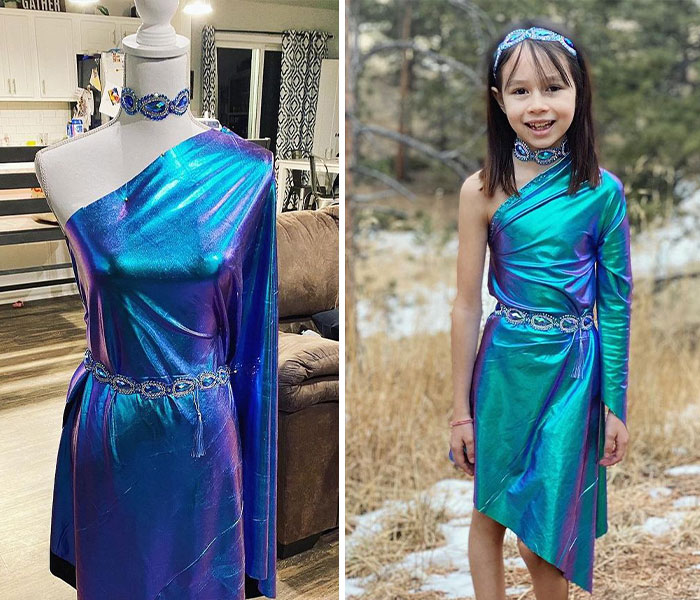 Talented 9-year-old sews incredible outfits, catching the attention of Vera Wang