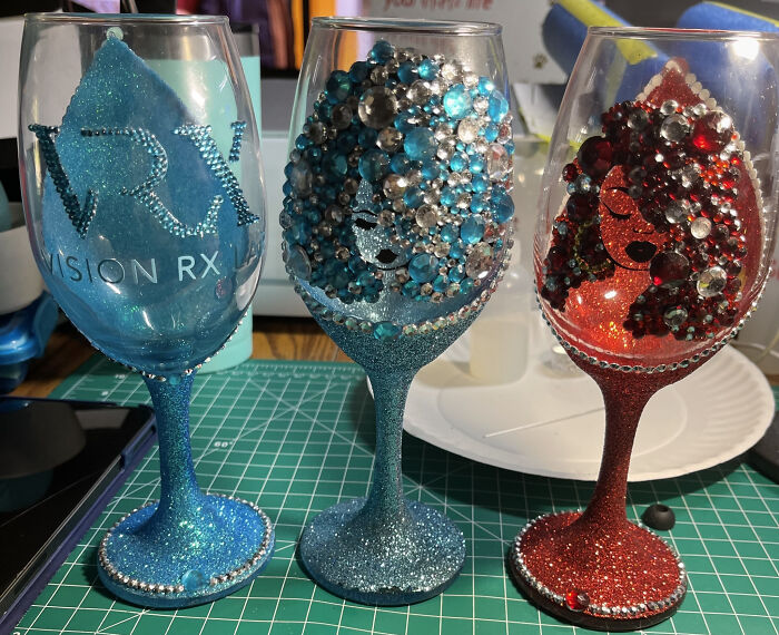 Keeping Myself Busy By Making Decorative Glasses