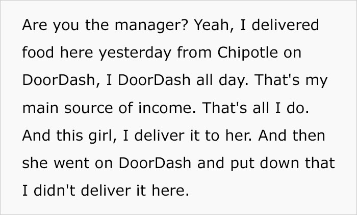 DoorDash Driver Gets Fired, Confronts The Client At Her Office For Allegedly Reporting Her Order Undelivered DoorDash Driver Gets Fired, Confronts The Client At Her Office For Allegedly Reporting Her Order Undelivered