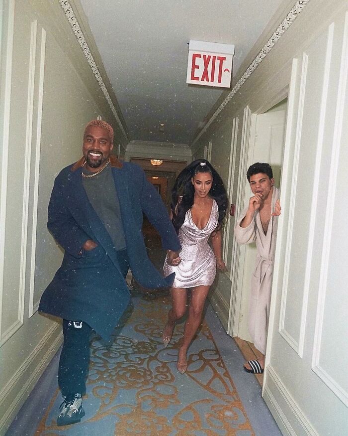 Ye (anteriormente Kanye West) y Kim Kardashian