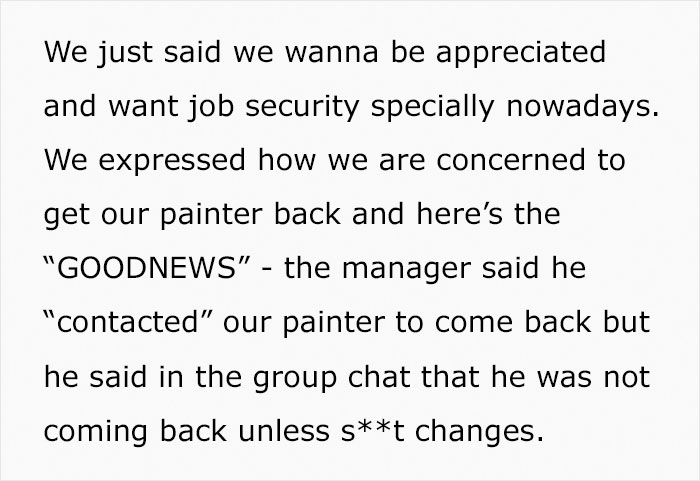 Longtime Worker Gets Fired For Being Late For The First Time Ever, So His Colleagues Let The Boss Know They're Not Disposable Longtime Worker Gets Fired For Being Late For The First Time Ever, So His Colleagues Let The Boss Know They're Not Disposable