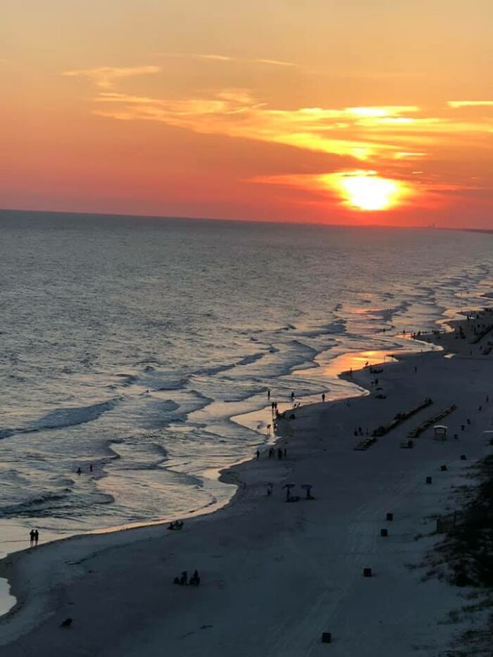 Sunset On Panama City Beach, Florida, USA