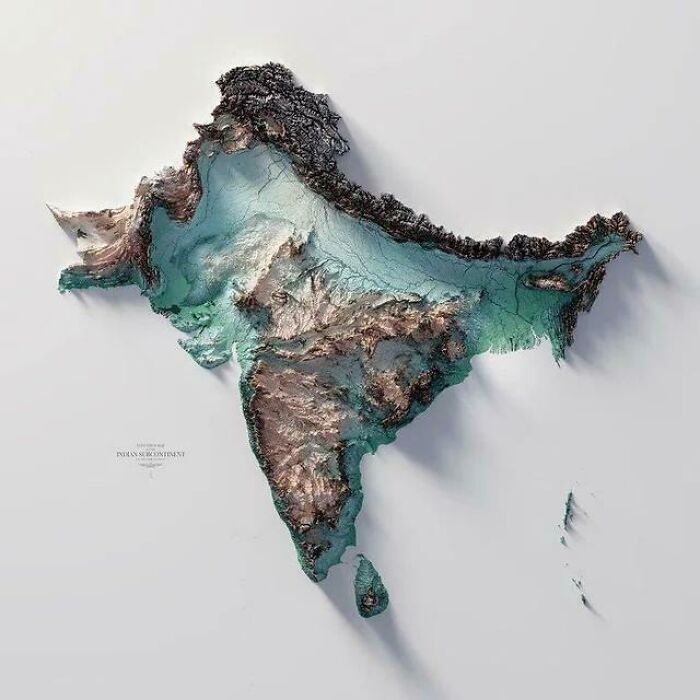 Topografía del subcontinente indio
