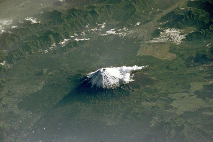 El monte Fuji desde la Estación espacial internacional