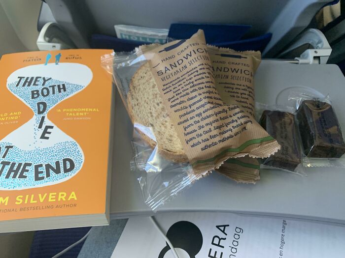 Today I Was On A 2 1/2 Hour Flight So We Were Only Served An Egg Salad Sandwich And A Brownie Later On. I Really Liked The Sandwich And Asked The Flight Attended For Another One, Not Only Did She Give Me 2 Sandwiches But Also 2 Brownies! I Hope Everyone Has A Nice Day!