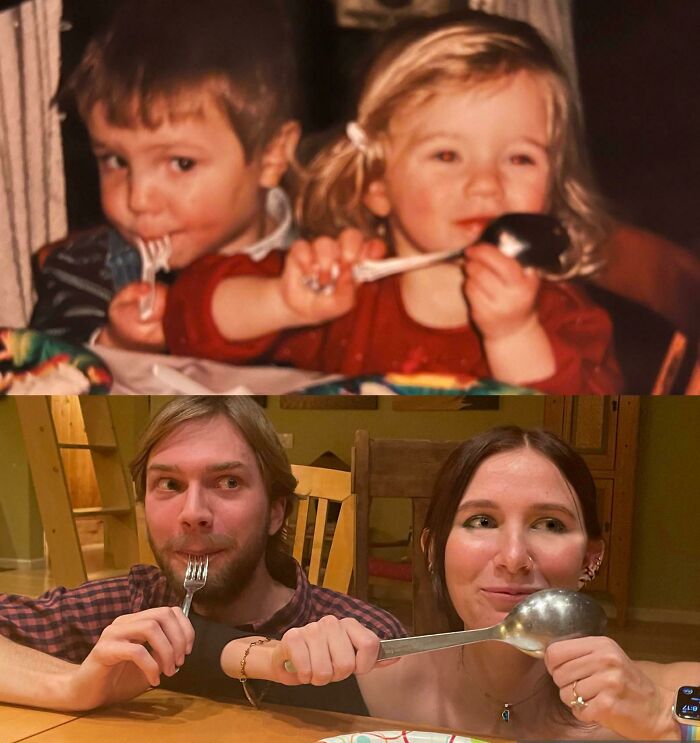 We Recreated A Childhood Photo… From Blue’s Clues Birthday Party To 20 Years Later At Thanksgiving!
