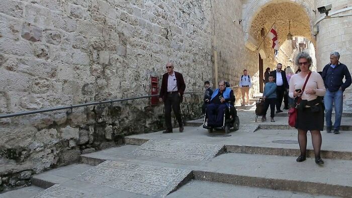 La Ciudad Vieja de Jerusalén añadió 4 km de rutas accesibles para sillas de ruedas en 2019 (y lo autorizó la Unesco)