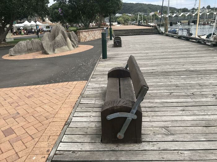 These Public Benches Are Reversible, So You Can Choose To Look At People, Or Boats