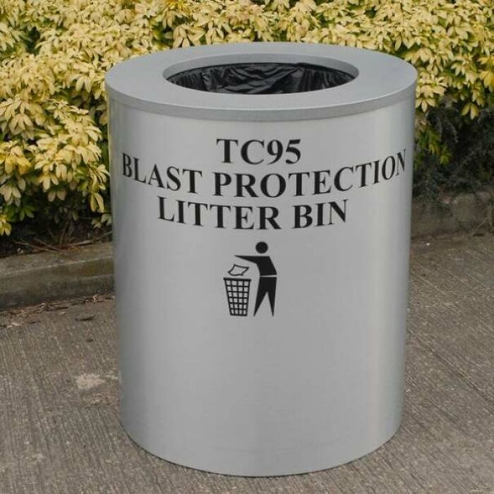 Blast Proof Trash Containers