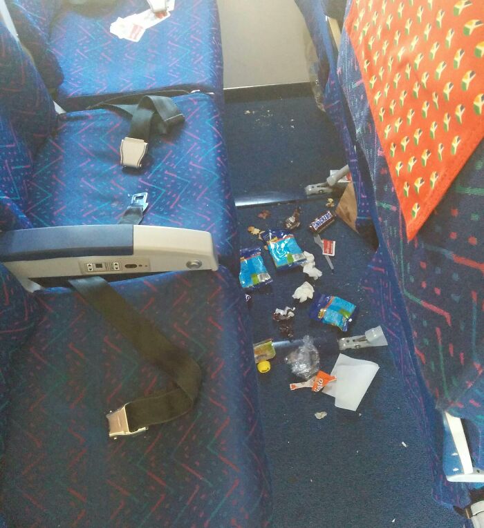 As A Cabin Crew, To See This Mess After The Flight