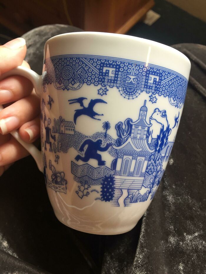 One Of My Favorites. Looks Like A Classic Delftware Design Until You Look A Little Closer