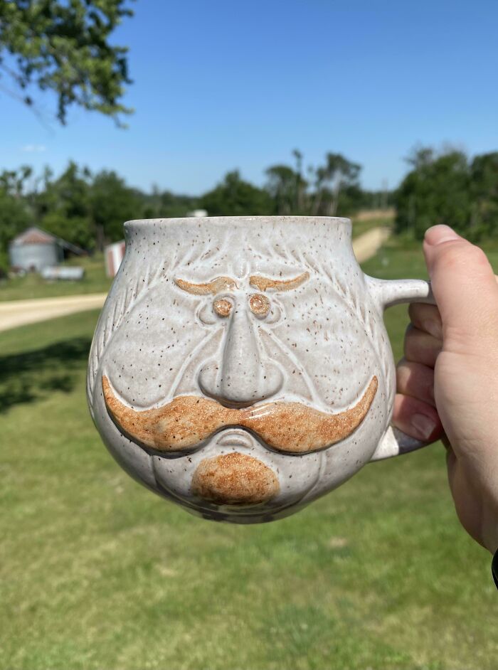 The Newest Member Of My Mug Family, This $2 Garage Sale Big Boy