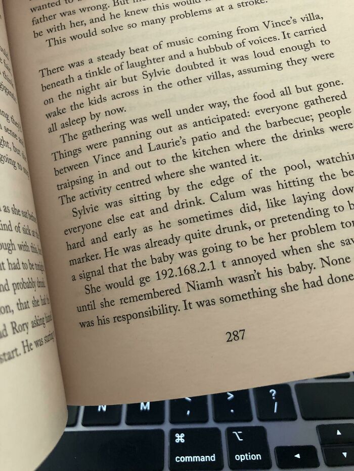 Random IP Address Printed In The Middle Of A Word Half Way Through This Book