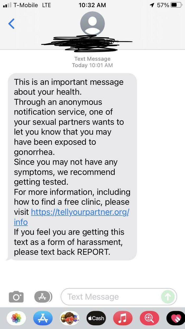 I Received This Text This Morning… The Only Person I’ve Been With Said It Wasn’t Her, And I’m Hesitant To Click On The Link To See If It Brings Me To A Legit Website. Chances Of This Being A Scam?