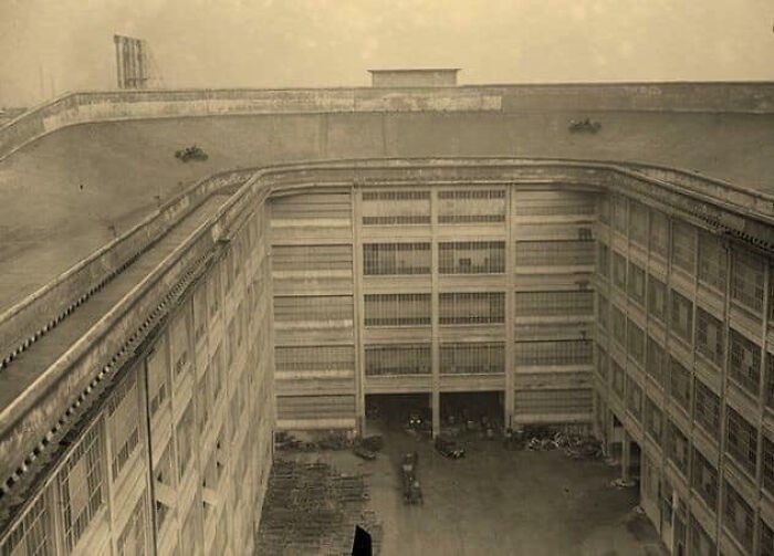 In The 20’s, Fiat Had A Test Track On Top Of Their Production Warehouse