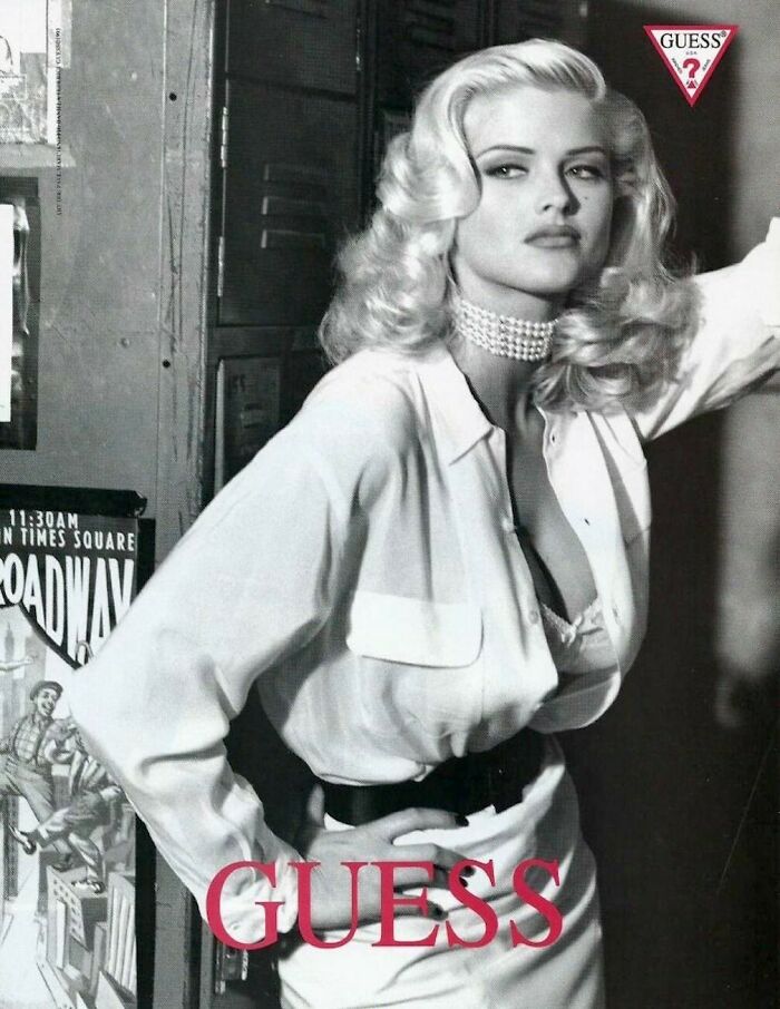 Anna Nicole Smith, Guess Ad, 1992