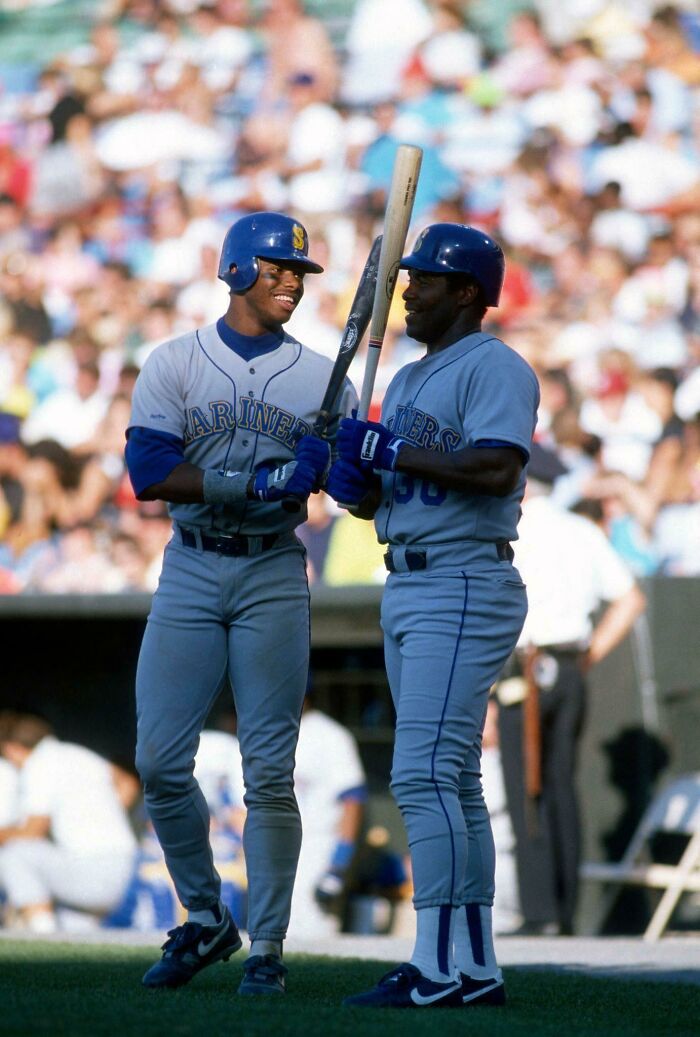 Ken Griffey Sr. And Jr. Playing On The Same Team. 8/31/91