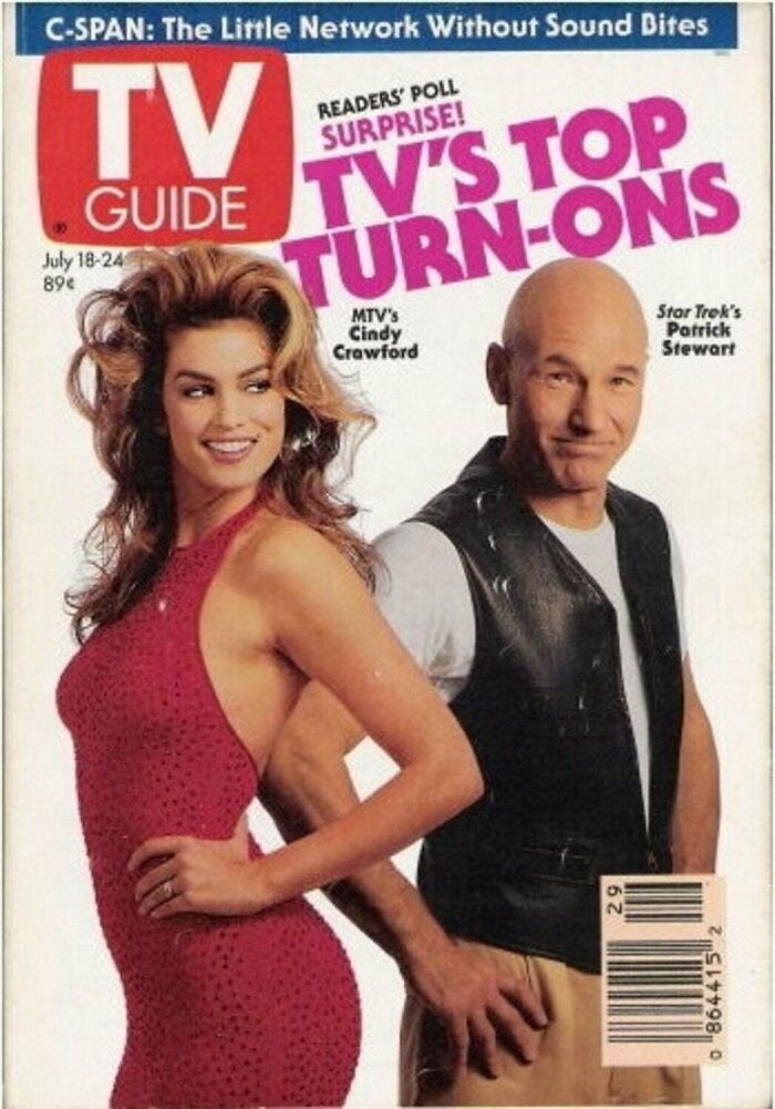 July 18, 1992. TV Guide - "TV's Top Turn-Ons"
