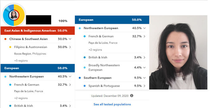 My Results.. Half Asian Half European