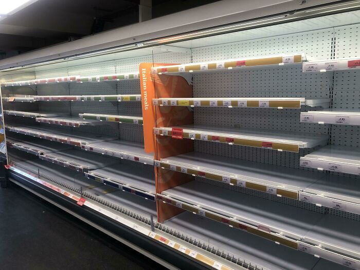All The Cold Produce Is Gone From A Shop In London, England Amid The Heatwave