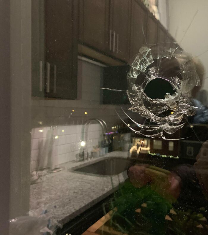 A Bullet Came Downwards Through My Sister’s Window After New Years