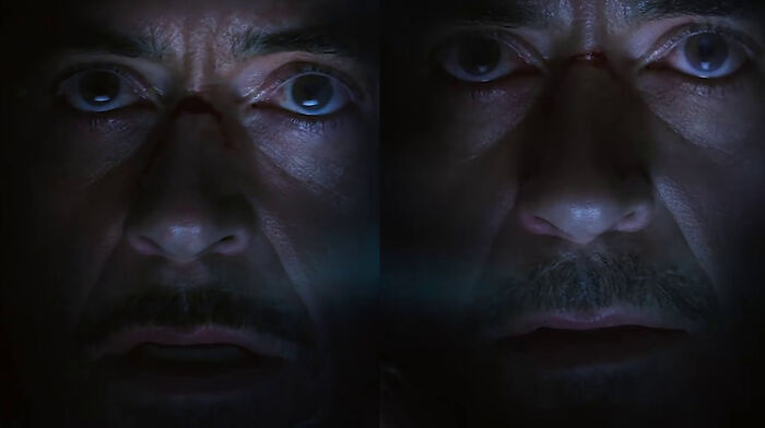 In Avengers Endgame (2019), Tony Stark's Mustache Changes While He Confronts Thanos