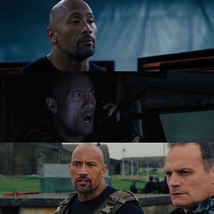 In Fast And Furious 6(2013) Dwayne Johnson’s Goatee Appears, Disappears, Then Reappears
