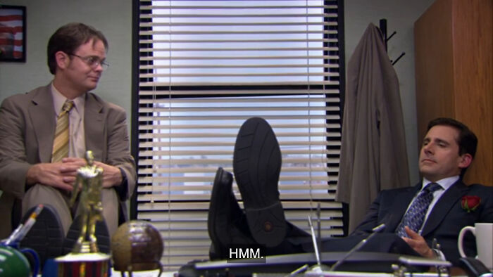 The Underside Of The Characters' Shoes On The Office Are Never Dirty, Always Brand New
