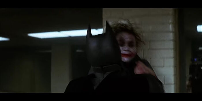 Am Not Sure If Anyone Has Posted This Before But If You Watch Dark Knight Closely, You'd See The Camera Crew In The Mirror For A Few Frames