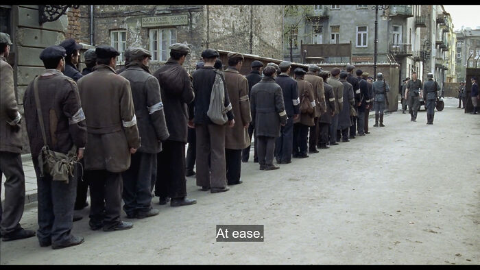 In 'The Pianist' From 2002 There Are A Lot Of Subtitles Of German Dialogues Which Haven't Been Translated Correctly. The Translated Version Says 'At Ease' But The German Soldier Is Shouting 'Was Ist Denn Das Für Ein Kranker Haufen?' Around 56m40s Which Means 'What Kind Of Sick Bunch Is This?'