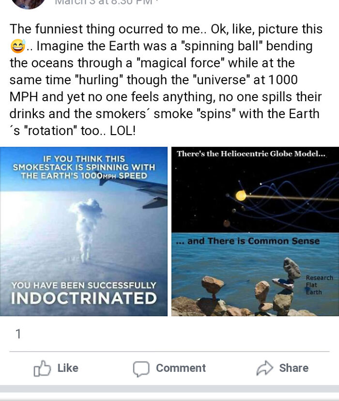 I Can't Believe I Found A Flat Earther On My News Feed