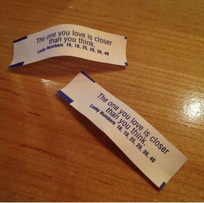 The Fortunes My Boyfriend And I Got At Dinner A Few Years Ago