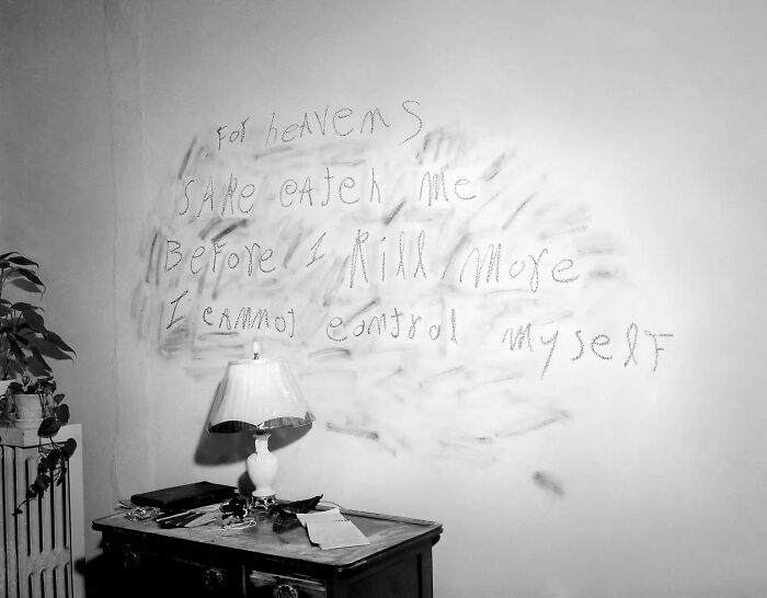 The Infamous Message In Lipstick Left On Frances Brown's Flat Wall, By The Lipstick Killer In 1945
