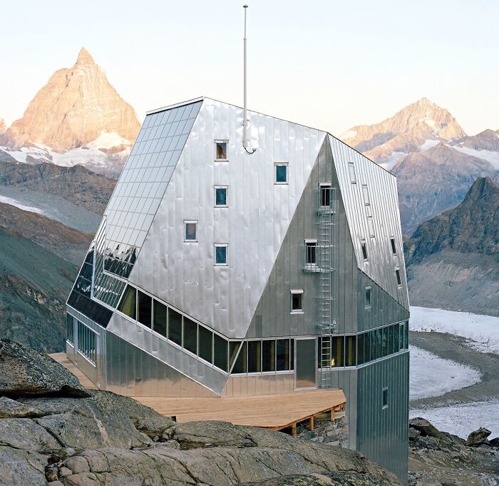 The Monte Rosa Hut, Switzerland