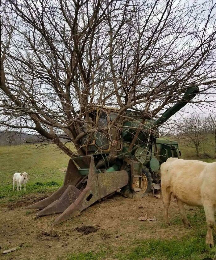 Old John Deere Parked For The Last Time